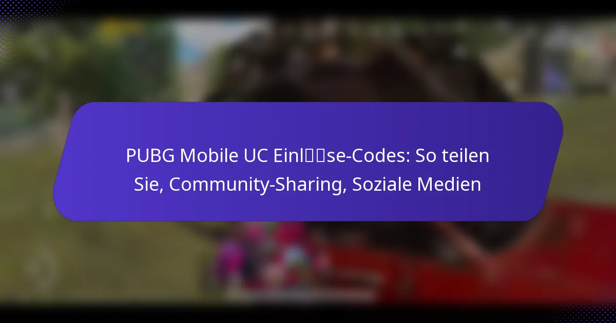 PUBG Mobile UC Einlöse-Codes: So teilen Sie, Community-Sharing, Soziale Medien